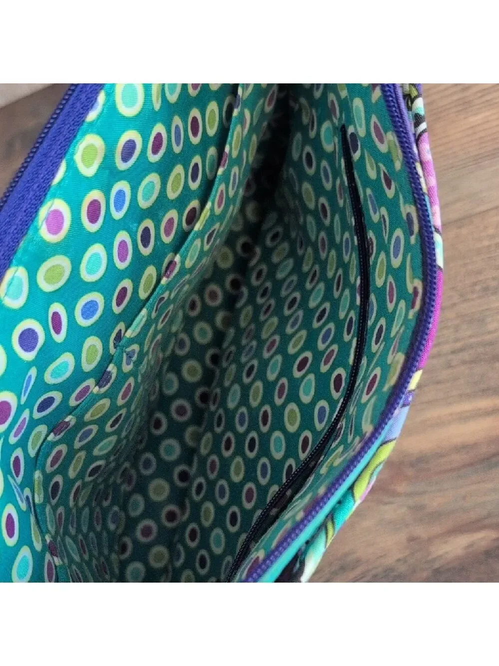 Vibrant Floral Quilted Tablet Crossbody Bag 10